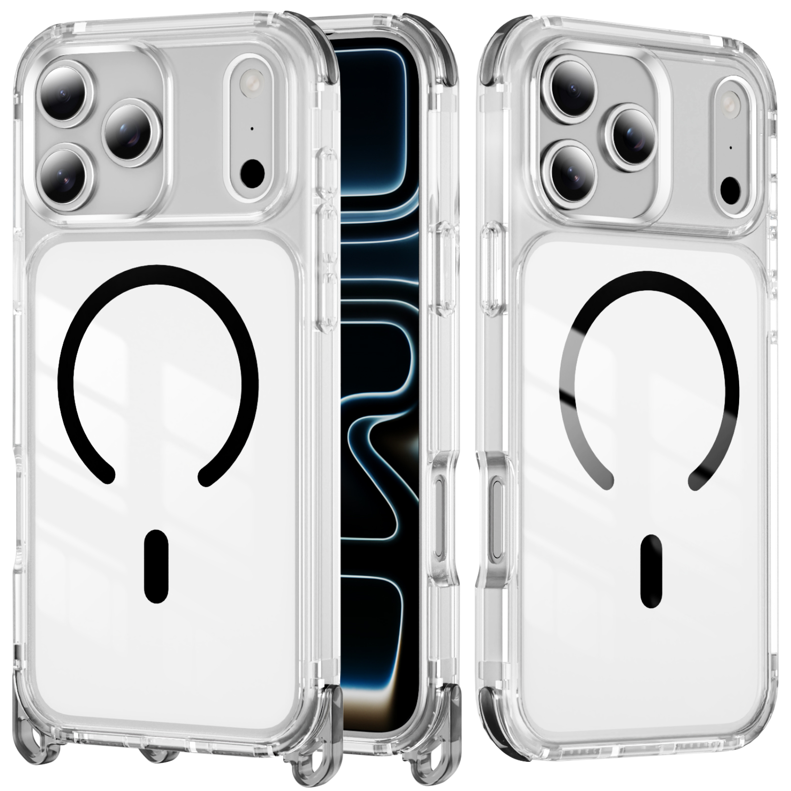 Clear Magnetic Protective Case with Detachable Corner Pads - Image 7