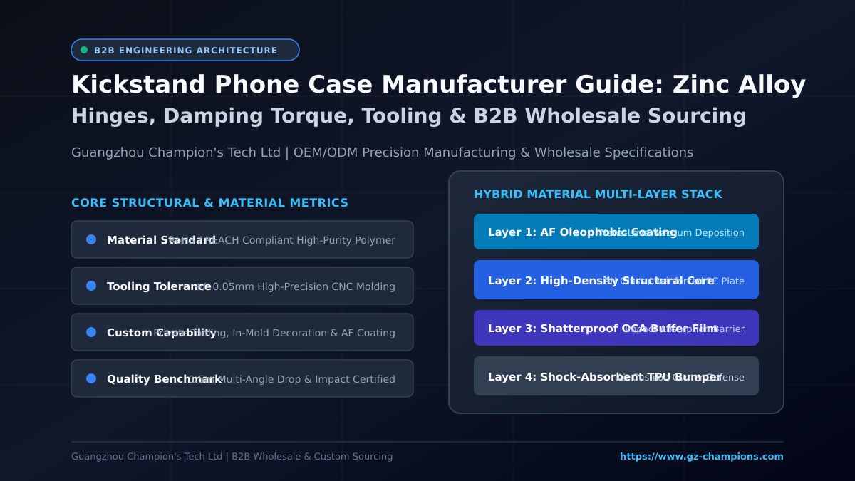 Kickstand Phone Case Manufacturer Guide - Material Architecture and Engineering Specification