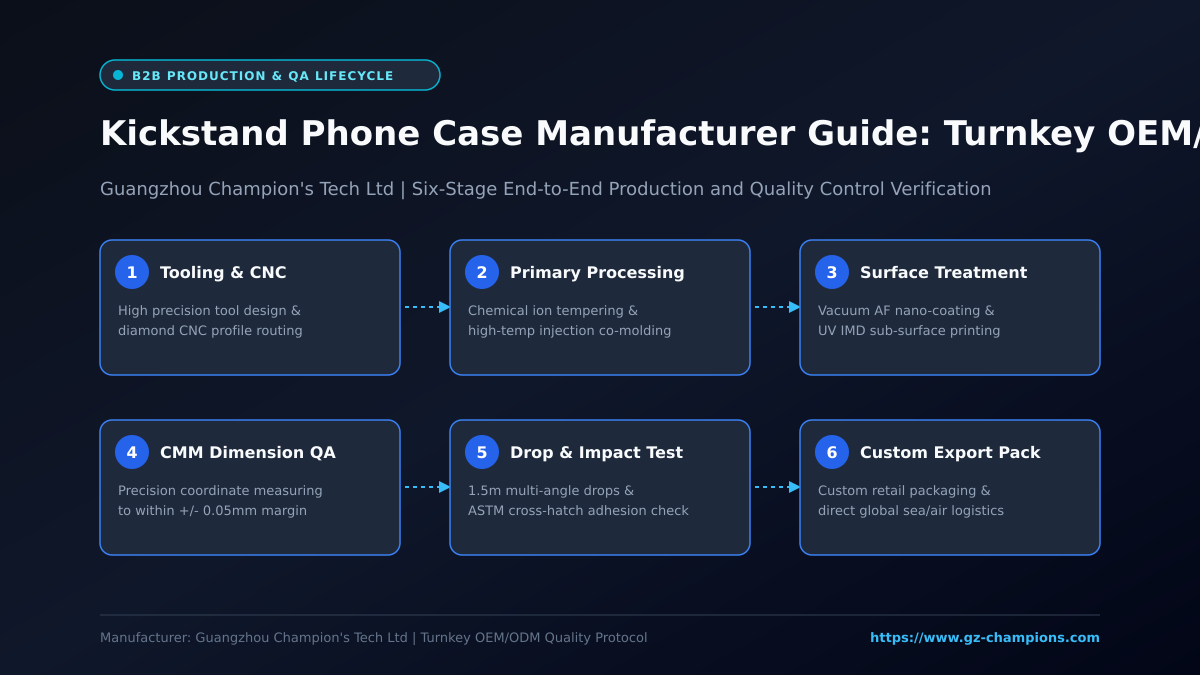 Kickstand Phone Case Manufacturer Guide - Turnkey OEM/ODM Manufacturing & Quality Workflow