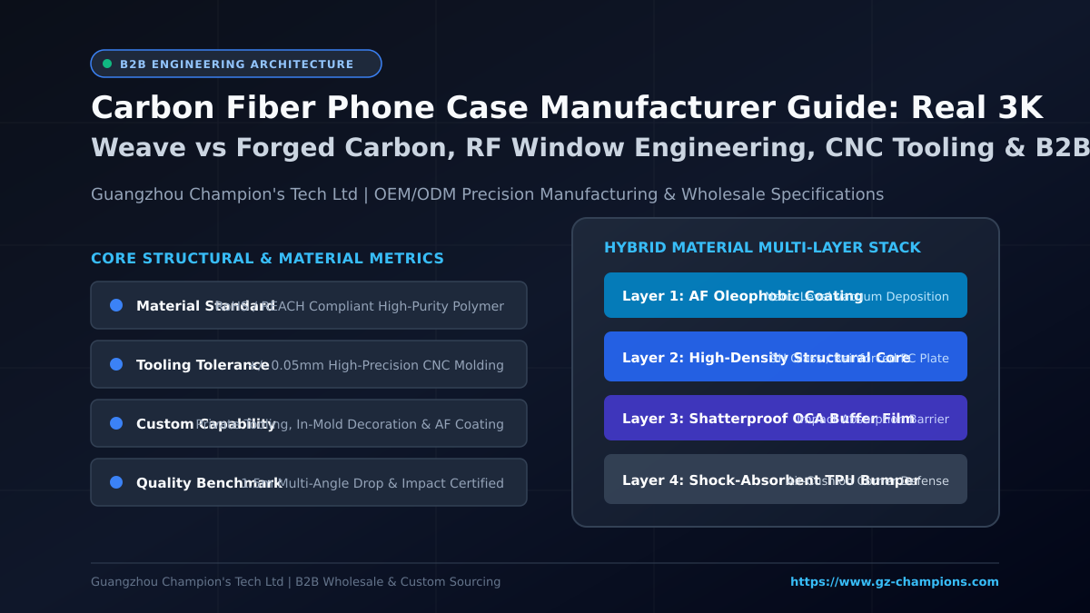 Carbon Fiber Phone Case Manufacturer Guide - Material Architecture and Engineering Specification